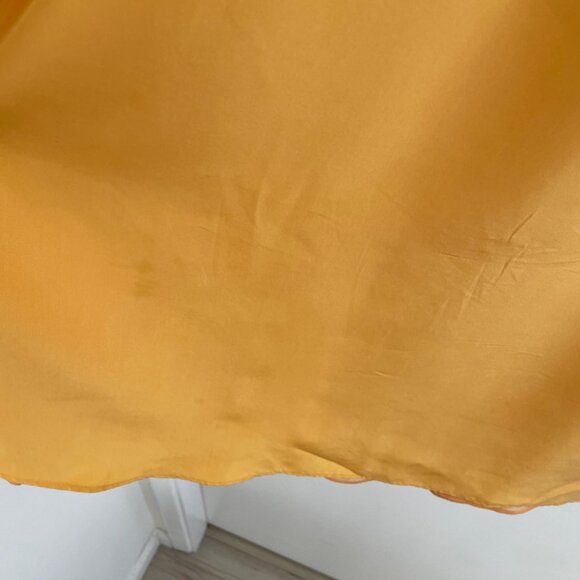 Beautiful Designer Poleci dress in yellow silk - Picture 7 of 8